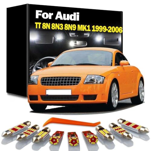 Luces LED interiores Audi TT para una iluminación brillante en techo y maletero