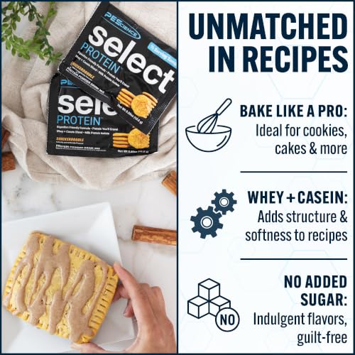Image of PEScience Select Protein Powder, Whey and Casein Blend, Lean Protein Powder for Women and Men, Low Calorie, Low Carb, Keto Friendly, Gluten Free, Snickerdoodle - 27 Servings