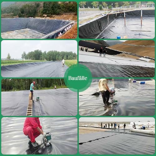 Membrane imperméable haute densité revêtement résistant pour étang de carpes koï