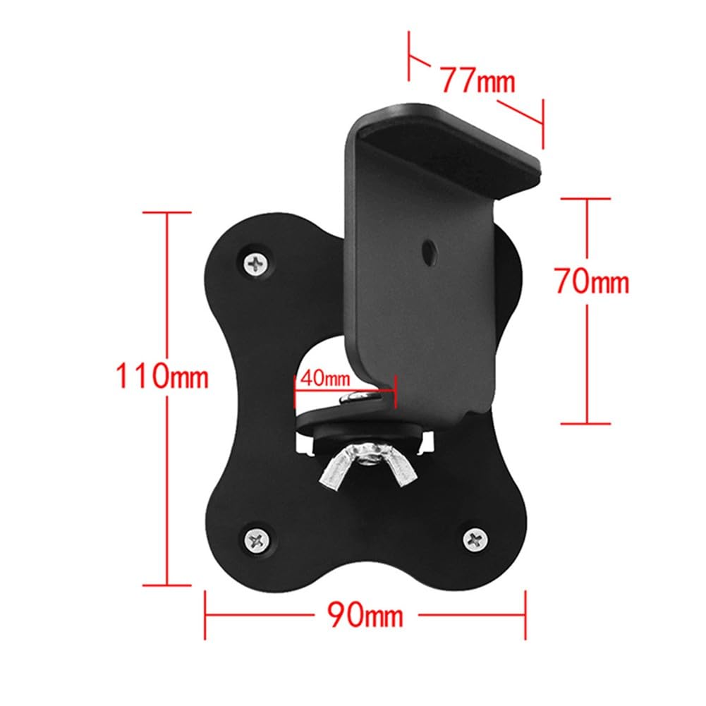 Soporte de pared HW-Q990B D y HW-930B para altavoces envolventes traseros, diseño de metal resistente, color negro