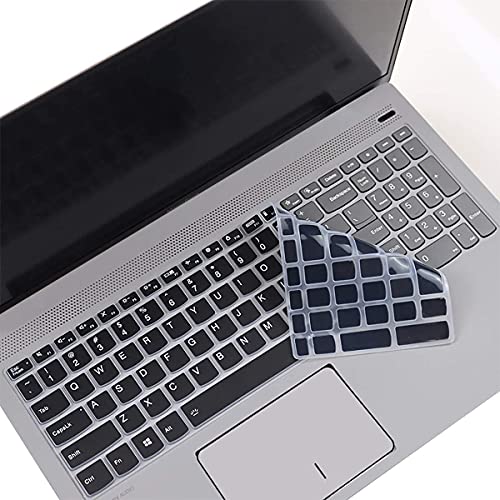 Image of RAYA Silicone Keyboard Cover for Lenovo Ideapad Slim3 /Slim5 [ 82XM0113IN / 83ER00MCIN / 83DC00ACIN ] and LOQ 12th Gen [ 83LK009VIN / 83LK0032IN ] 15.6inch Laptop (Black)