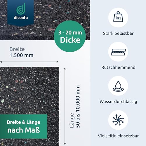 Tapis de protection des constructions 150cm rouleau caoutchouc antidérapant diconfa - 3