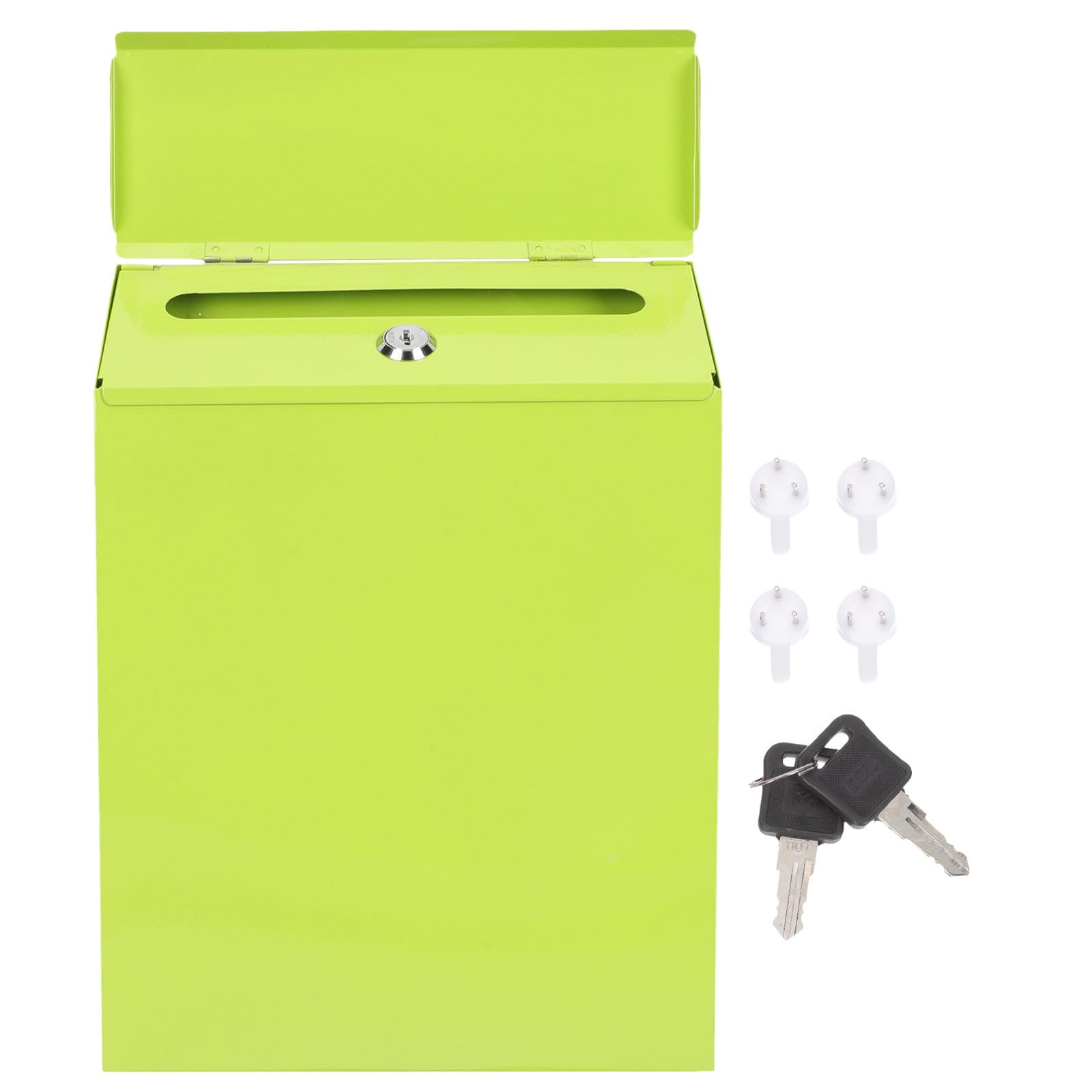 Boîte aux lettres murale en fer vert grand format pour ne plus manquer vos courriers importants