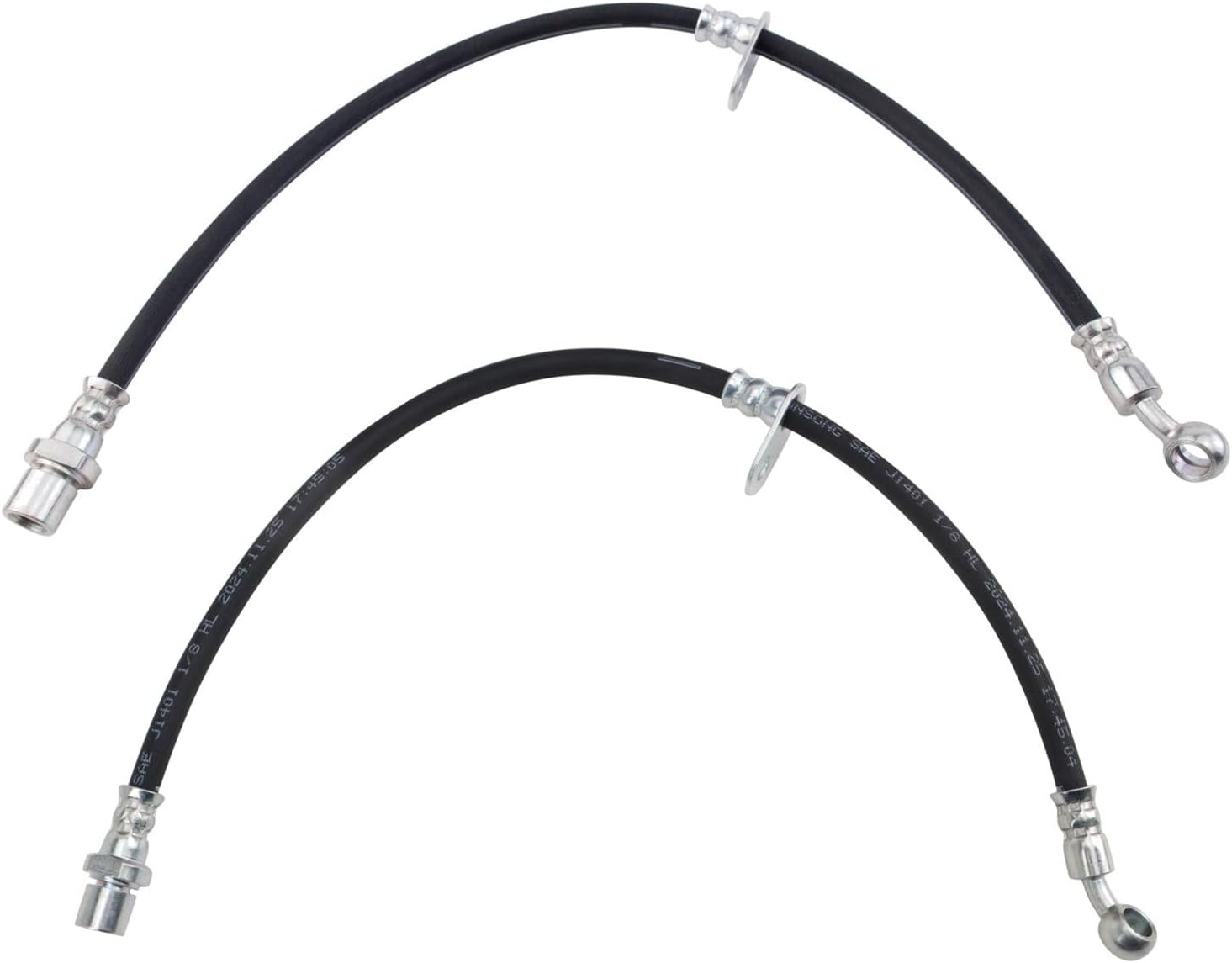 TRQ Brake Hose Set Compatible with 2012-2014 Subaru Impreza 2015-2020 WRX 2015-2019 WRX STI