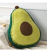 Phantoscope Avocado Shaped Throw Pillow, Fun Home Decor of Fruit Themed Shaped Cushions, Decorati...