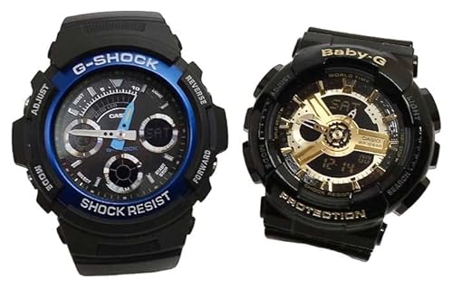 [�J�V�I]CASIO �y�A�E�H�b�` G-SHOCK G�V���b�N BABY-G �x�r�[G �N�I�[�c �����y�A�P�[�X���� 2�{�Z�b�g �A�i�f�W AW-591-2AJF BA-110-1AJF �r���v[�������K�i]