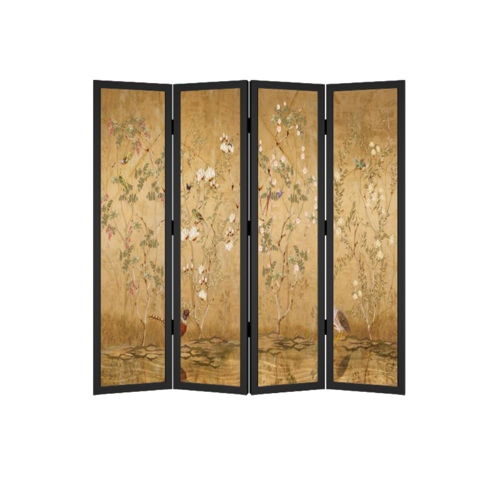 Privacy Screen Home Retro Screen Partition Living Room Entrance Office Decoration Background Wall Folding Screen Room Divider