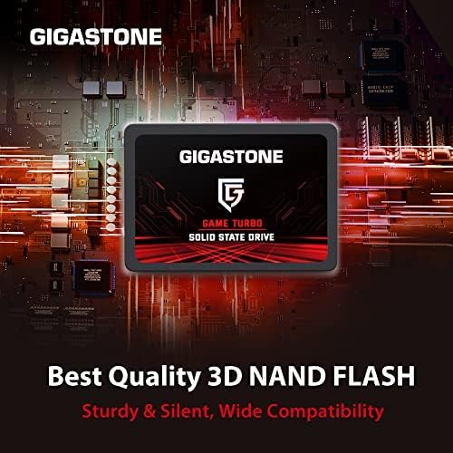Gigastone Game Turbo SSD 128GB (10-Pack) Up to 500MB/s with SLC Caching Gaming/PC/Desktop/Laptop Upgrade SSD 5-Year Warranty 2.5" SATA Internal Disk Solid State Drives 2.5 inches SATA 3.0 Disk - 4