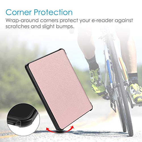 Image of Fintie Slimshell Case for 6 inch Kindle Paperwhite (10th Generation, 2018 Release) - Premium Lightweight PU Leather Cover with Auto Sleep /Wake for Amazon Kindle Paperwhite E-Reader, Rose Gold