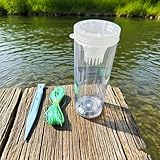 Outdoor and Aquarium Minnow Trap – Clear Plastic Small Fish Trap Bottle, Ideal for Parent-Child Outdoor Activities, Portable Camping & Fun Fishing; Suitable for Catching Fish, Crabs, and Shrimp.