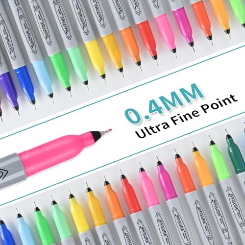 Image of Permanent Markers, Ultra Fine Point Markers Set,48 Assorted Colors Work on Wood, Plastic, Paper, Metal, Stone, Glass for the Artist、Kids、Adult, 48 Count