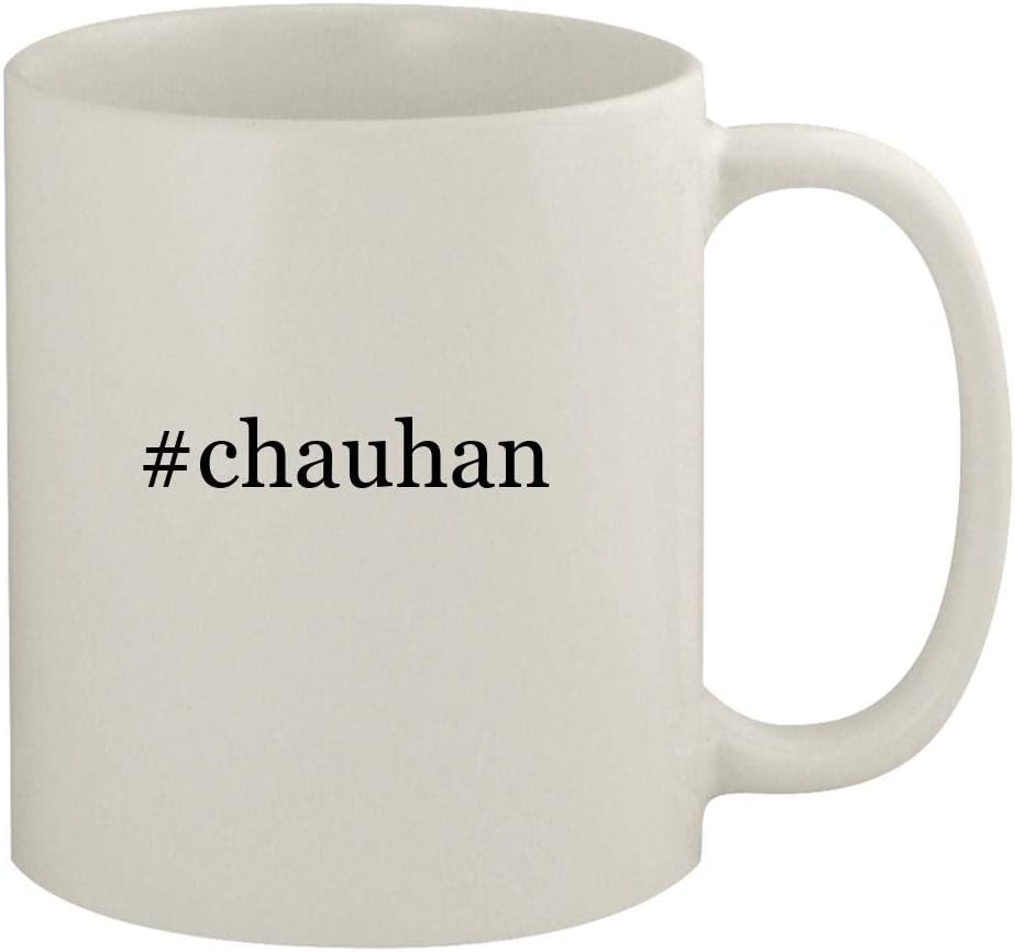 Knick Knack Gifts #chauhan - 11oz Ceramic White Coffee Mug, White