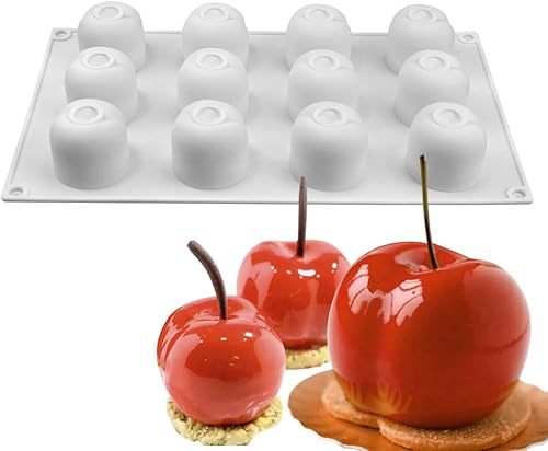 Miniatura 13 de Molde de silicona para hornear, antiadherente, pastelería, chocolate, pastel, postre, herramientas de decoración (fresa N_11.8 x 6.8 x 0.26 pulgadas)