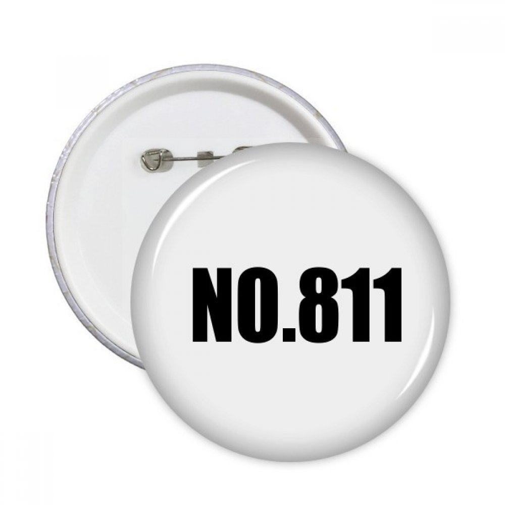 Badge rond No.811 multi-usage format XXL broche décorative