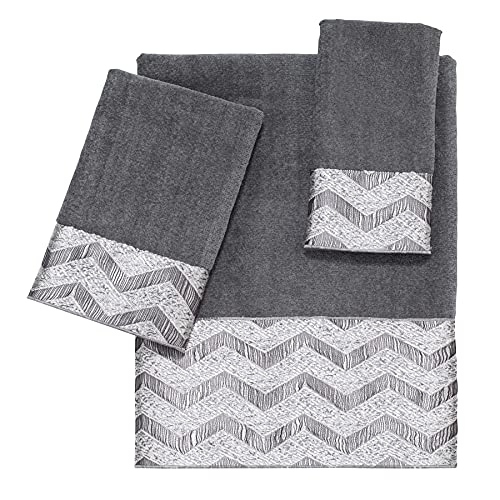 Avanti Linens - Hand Towel, Soft & Absorbent Cotton Towel (Galaxy Collection, Nickel) #TOP1