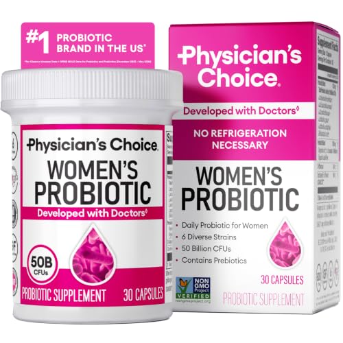 Physician's CHOICE Probiotics for Women - PH Balance, Digestive, UT, & Feminine Health - 50 Billion...