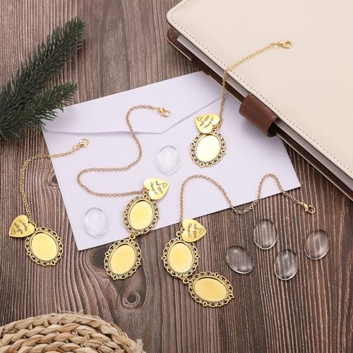 image for lasuroa 4pcs Graduation Cap Photo Charm, 2024 Graduation Cap Charm Per