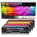 Produktbild 4er Pack SinoCopy® XL Toner kompatibel zu HP 203A CF540A CF541A CF542A CF543A für HP Color Laserjet Pro M254dw M254nw MFP M281FDN M281FDW M280NW Drucker - Schwarz Cyan Magenta Gelb