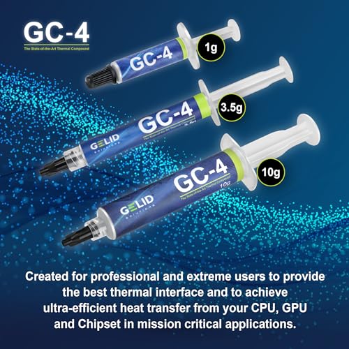 Image of Gelid Solutions GC-4-10g Thermal Compound for Heat Sinks | Maximum Thermal Conductivity | Easy to use | Non-Corrosive