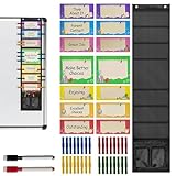 ➢Motivation progressive : ce tableau de comportement en classe est livré avec 32 pinces en bois et des clips colorés sur lesquels vous pouvez écrire le nom de l'élève ou de l'enfant. Cela les motive à étudier dur et à accrocher différentes cartes en fonction de leu progrès comportementaux.