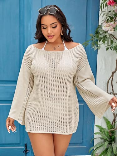 Robe cache-maillot en maille pour un look de plage chic et élégant - 5