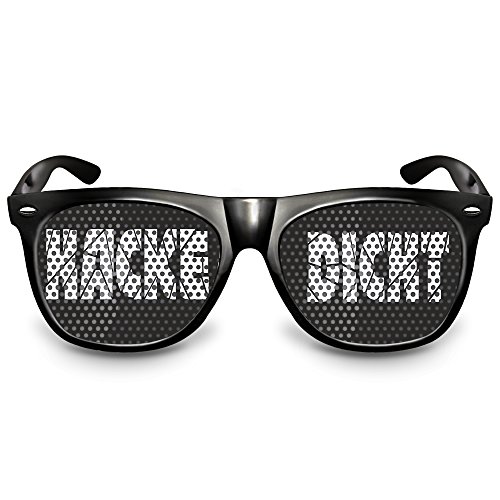 cooleartikel Partybrille Motiv „Hacke Dicht“ | beklebte Sonnenbrille | Spaßbrille für Mottoparty | Atzenbrille mit UV-Schutz | UV 400 Filter 3 | Schwarz