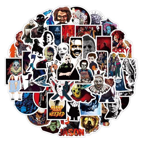 200 PCS Horror Stickers Pack Supernatural Halloween Stickers Waterproof Vinyl Horror Decals for Laptops Water Bottles Scrapbooks Spooky Decor Gifts for Halloween (Horror Stickers 3)