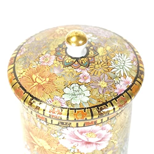 ♦九谷焼 椿山窯 若村紫紅作 金彩色絵磁器皿 共箱入 希少珍物 古美術品 骨董品 ♢九谷焼 椿山窯 若村紫紅作 金彩色絵磁器皿 共箱入 希少