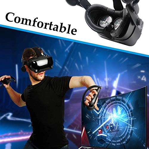 Varadyle Facial Interface Bracket PU Leather Foam Face Cover Pad Replacement & Anti-Leakage Nose Pad Set for Valve Index… - Afbeelding 8