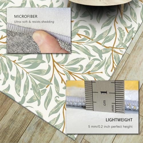 Tapis moderne bohème de style Morris, finitions soignées pour maison chic - 6