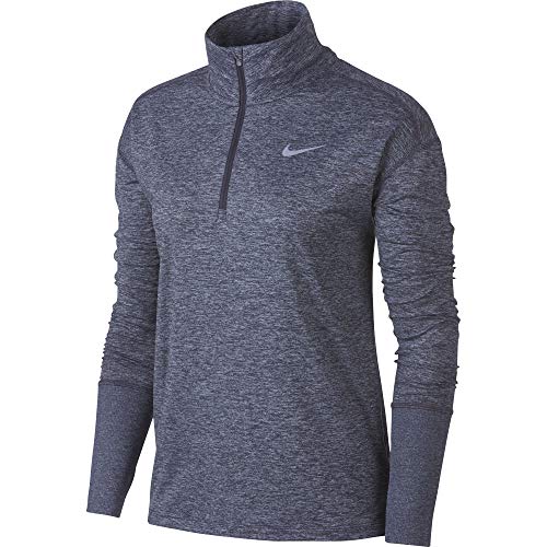 Nike Women's Element 1/2 Zip Running Top Gridiron/Ashen Slate/Heather Size XX-Large