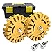 Decal Remover, GOH DODD Rubber Eraser Wheel 4 Inch Sticker Remover with Drill Adapter Kit and Tool Box, 2 Pack