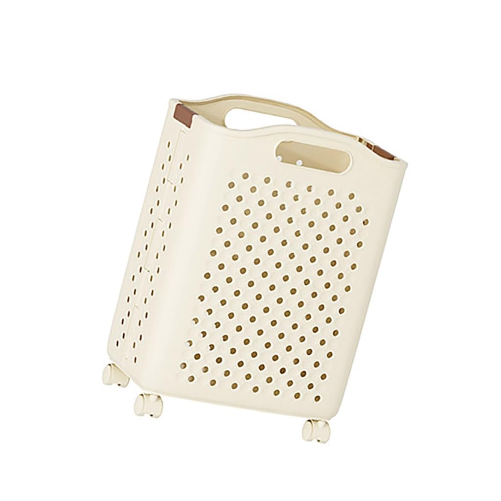 Multipurpose Portable Laundry Hamper with 4 Wheels Folding Clothes Storage Solution for Efficient Home Organization
