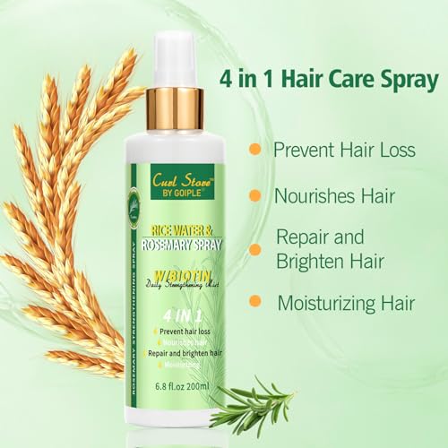 Spray de agua de arroz con romero para cabello 6.8 fl oz miniatura 3