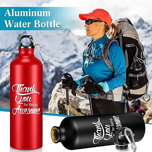 Uiifan 32 Pcs Thank You Gift for Coworker Aluminum Water Bottle Employee Appreciation Gift Inspirational Lightweight Sports Water Bottle Bulk for Teacher Staff(Multicolored) - Image 6