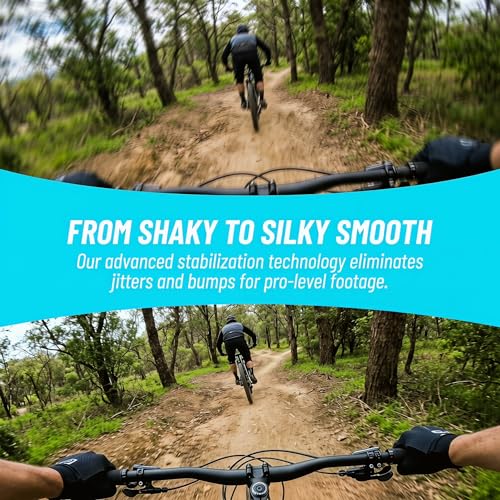 Image of JETO 4K Mini Body Camera 32GB, EIS Motorcycle POV Camera, 150 Wide Angle, WiFi App Live View, Magnetic Clip-On Action Cam, 100FT Waterproof Case