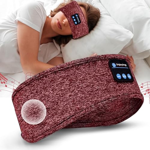 VIPA Kopfhörer mit Kopfband, Bluetooth-Kopfhörer, wiederaufladbar, Sport-Kopfband, kabellos, Sport-Stirnband mit Stereo-Lautsprechern, für Training, Laufen, Yoga