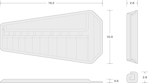 Miniatura 5 de TEKTON Juego de llaves de extremo abierto 11 piezas 14-34 pulgadas con bolsa  WAE92101