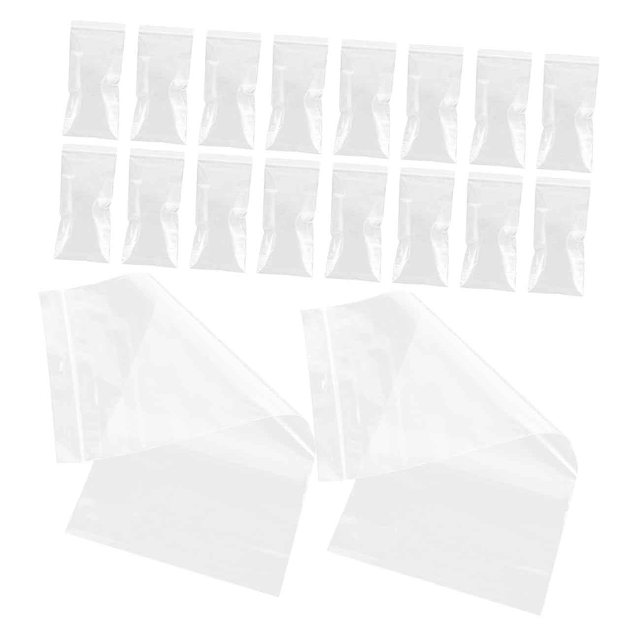 jojofuny 100pcs Self-Sealing Phone Pouches Thickened Plastic Cellphone Sleeve Waterproof for Mobile Phones Transparent