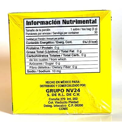 Tea CHUPA Panza, Tea Based ONGINGER Root, PINNEAPPLE, Flaxseed & Cinnamon (30 Tea Bags/0.10 oz Each)