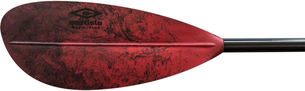 Carlisle Magic Plus Kayak Paddle with Polypropylene Blades and Wrapped Fiberglass Shaft,Black Cherry, 240cm