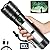 Large Size & High Powered Flashlight, Flashlights High Lumens 1000000, Super Bright Flashlight, Rechargeable Flashlights LED, Adjustable Tactical Flashlight, Waterproof Flash Light for Home Emergency