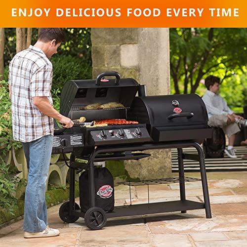 Hisencn 20 Inch Ash Pan For Chargriller 5050, 5072, 5650, 2123 Charcoal Grills, Char-Griller Model 200157, Replacement Part With 2Pcs Fire Grate Hanger, 20" Drip Pan #TOP7