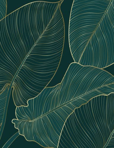  Gold leaves - 240 page lined notebook