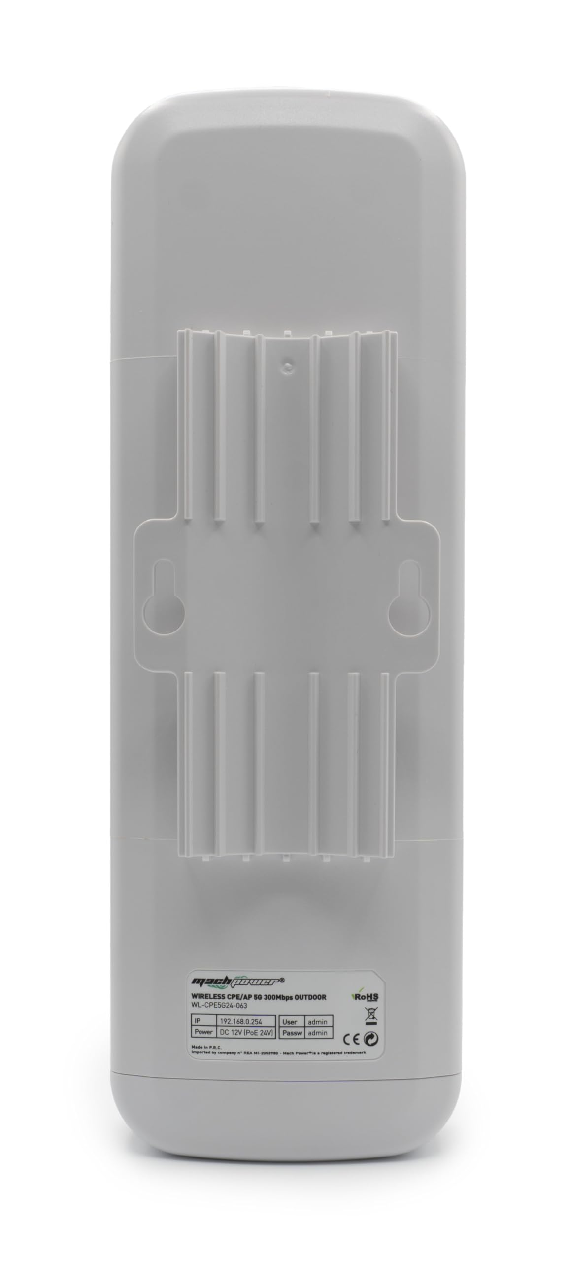 Antenna Wireless per Ponti Radio Oltre 2km 5,8GHz 300Mbps 15dBi 30dBm PTP/PTMP PoE 24V da Esterno