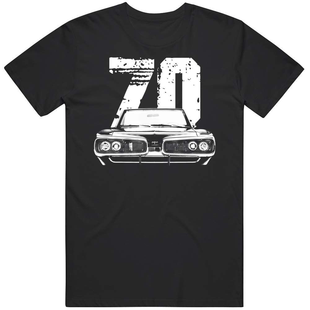 PurpleMonkeyTees1970 Coronet Front Grill View with Year Muscle Car T Shirt