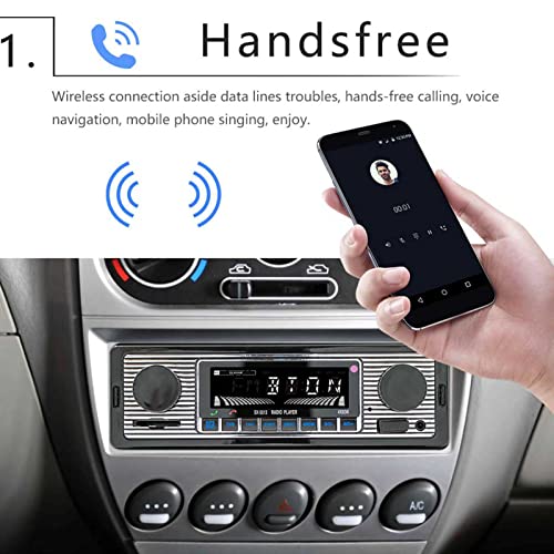 Autoradio, 4-Kanal-Bluetooth-Autoradio MP3-Player Fahrzeug-Stereo-Audio, Unterstützung FM USB AUX, mit Fernbedienung, Zum Fahren Im Fahrzeug (5513)