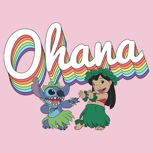 Disney Girl's Rainbow Ohana T-Shirt2