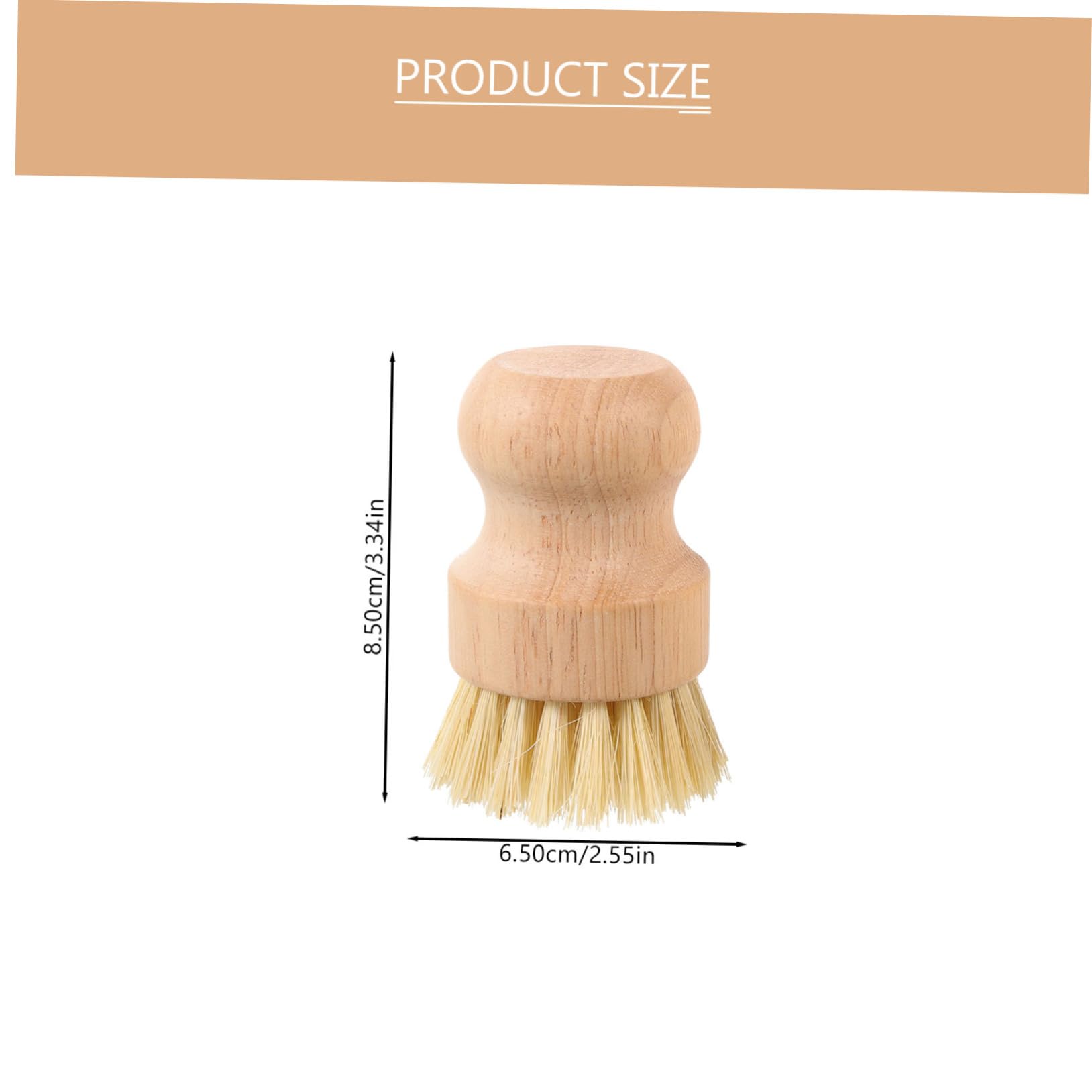 3 Series Cepillo De Cocina Mango Ergonómico Y Cerdas Resistentes para Limpieza De Utensilios Verduras Y Fregaderos Cepillo Multifuncional De Madera 2 Piezas X 3