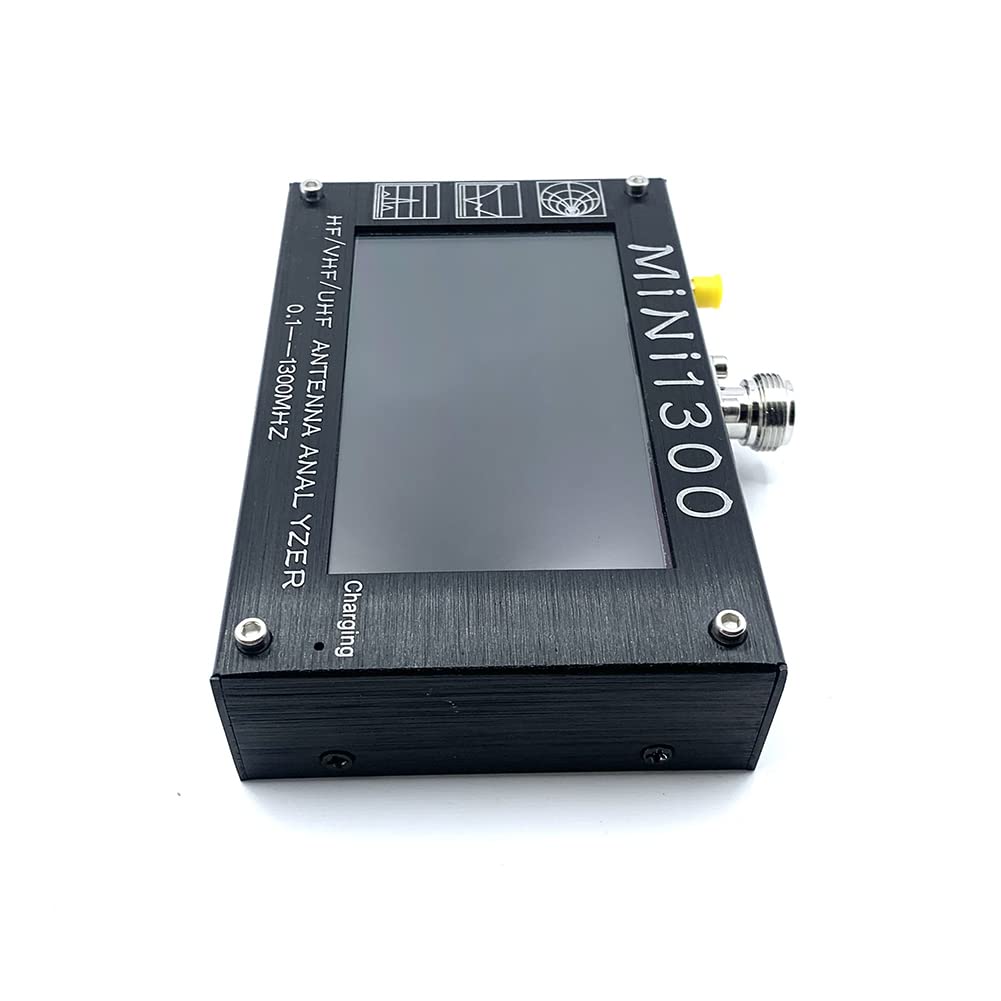 MINI 1300 0.1-1300MHz HF/VHF/UHF SWR enna Analizador medidor de frecuencia de barrido TFT LCD de 4.3 pulgadas